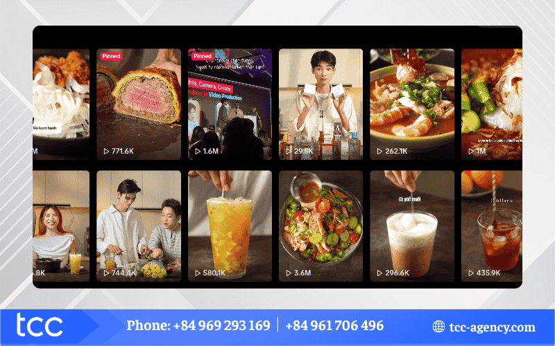 Góc quay nấu ăn đẹp