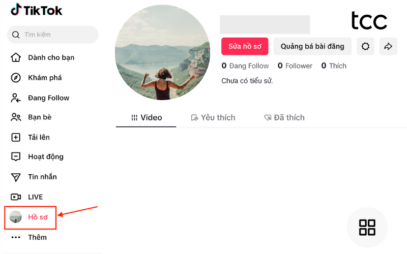 cách đổi tên TikTok trên máy tính