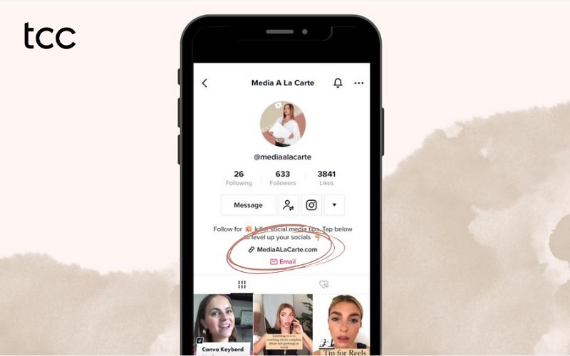 cách tạo link bio trên tiktok