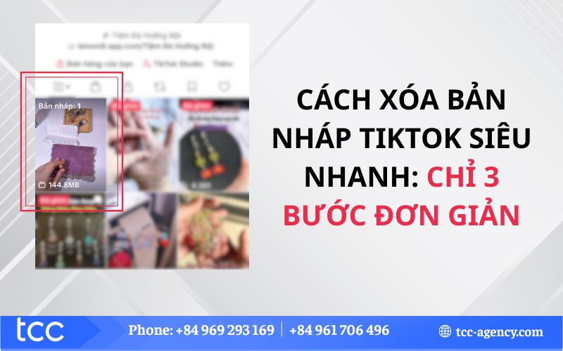 Cách xóa bản nháp trên TikTok