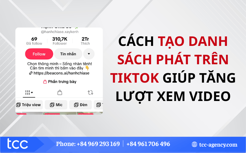 tạo danh sách phát trên TikTok