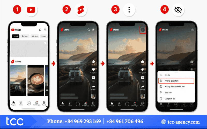 cách tắt shorts trên youtube trên tivi
